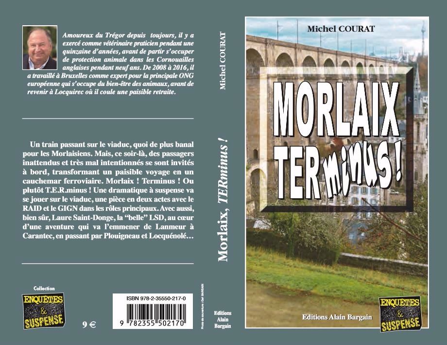 Mon douzième polar sorti le 16 décembre 2016. L'histoire d'un TER pris en otage en plein milieu du viaduc de Morlaix. Pourquoi un endroit si saugrenu? Réponse trois pages avant la fin du livre... 